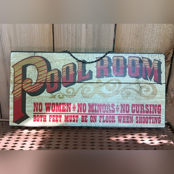 Vintage 1973 George Nathan Pool Room Sign Providence RI - Picture 2 of 8
